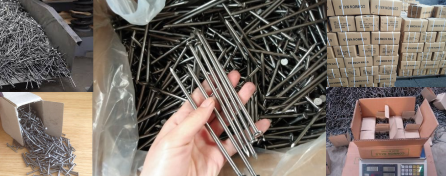 common wire nail box bulk packing
