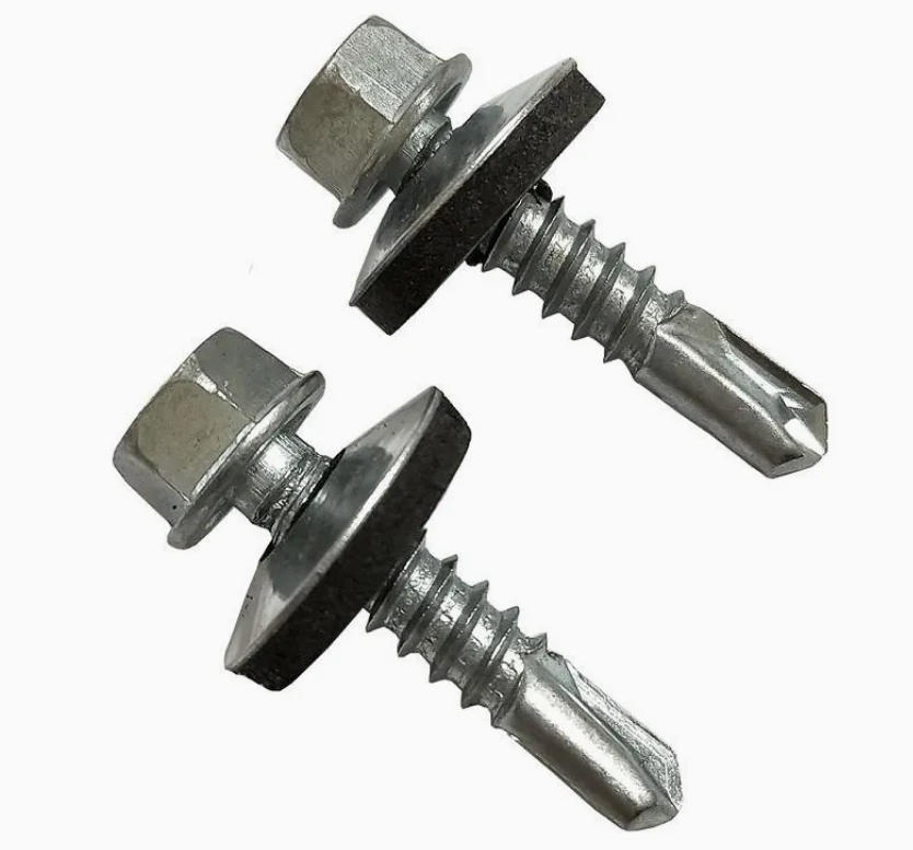 Blue White Zinc Plated Self Drilling Screws with Washer1.jpg