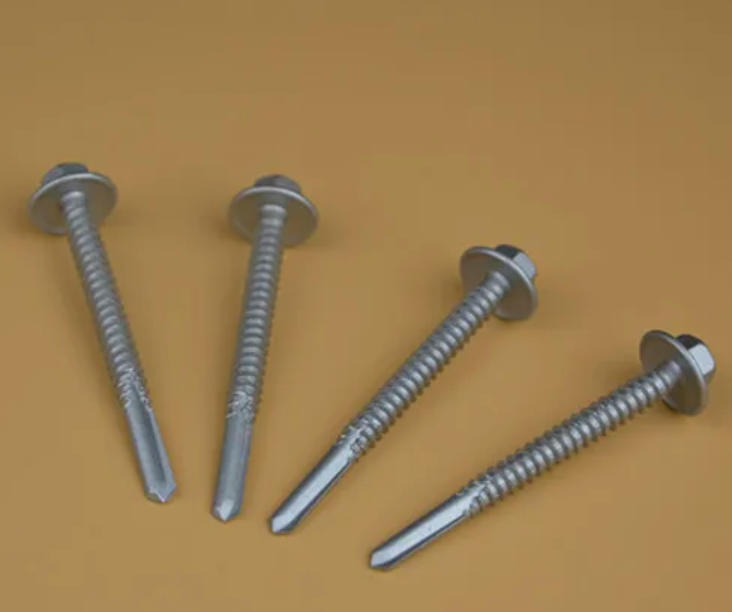 Pink Painted Self Drilling Screws with Washer.jpg