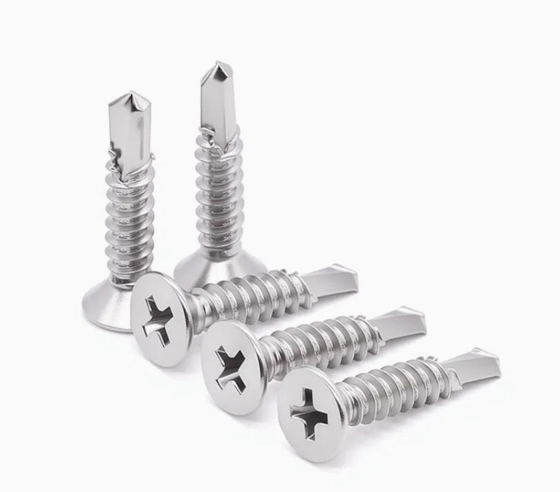 White Zinc Flat Head Self Drilling Screws.jpg