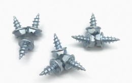 Hex Washer Head Galvanized (Blue-White Zinc Plated) Self Tapping Screws