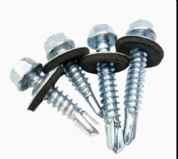 Head Plated Hex Head Self Drilling Screw