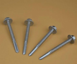 Pink Painted Self Drilling Screws with Washer